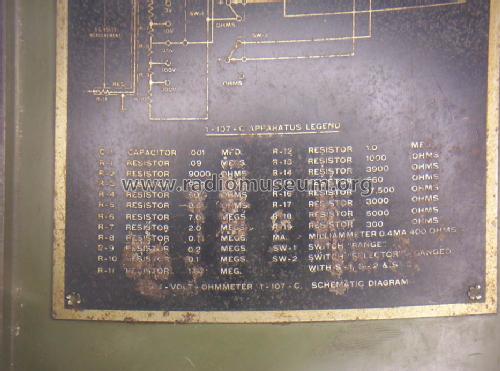 Volt-Ohmmeter I 107 C; Espey Mfg. Co., Inc. (ID = 534549) Ausrüstung