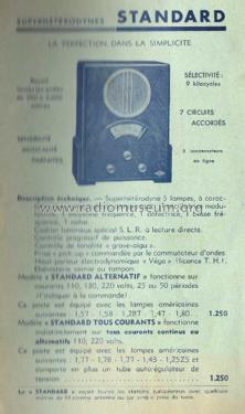 Standard Alternatif ; SLR S.L.R., Société (ID = 2022316) Radio