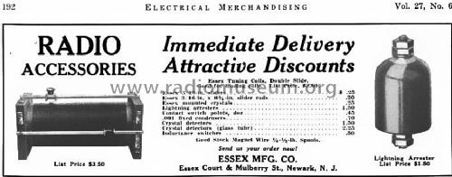 Crystal Detector ; Essex Manufacturing (ID = 1605868) Radio part