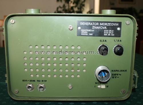 Generator morzeovih znakova ; Etas; Split (ID = 2024170) Militaire
