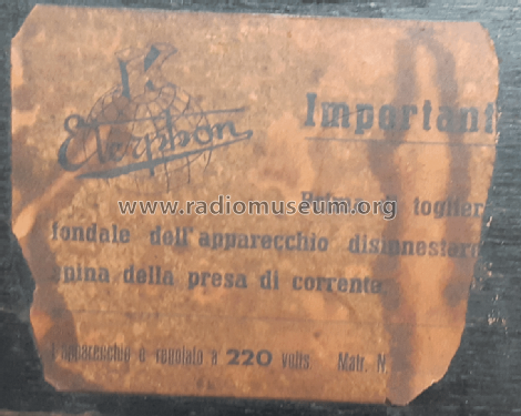 K1; Eterphon; Torino (ID = 2788354) Radio