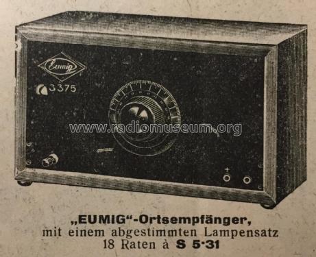 3375; Eumig, Elektrizitäts (ID = 2637826) Radio