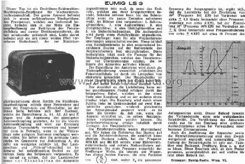 LS III 1375 ; Eumig, Elektrizitäts (ID = 65227) Radio