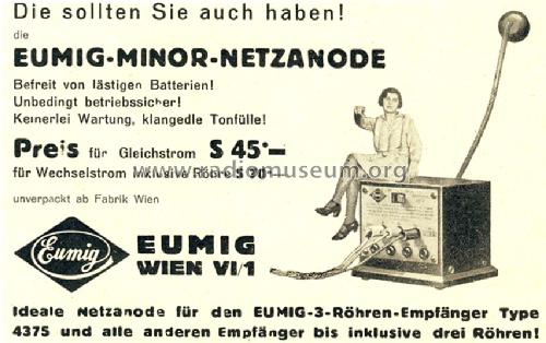 Minor ; Eumig, Elektrizitäts (ID = 765965) Fuente-Al