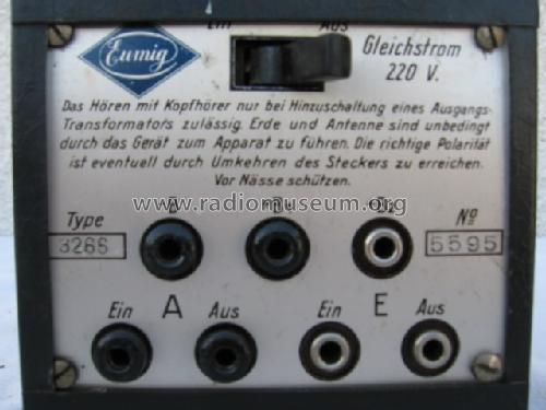 Netzanode 3266; Eumig, Elektrizitäts (ID = 204478) Fuente-Al