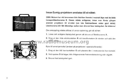 Super 8 and Single 8 Sound Film Projector MARK S 706; Eumig, Elektrizitäts (ID = 2700215) Reg-Riprod