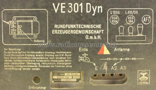 Volksempfänger VE 301 Dyn W; Rundfunktechnische (ID = 1666907) Radio