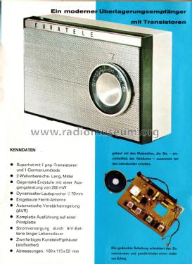 Transistorradio ; Euratele, Radio- (ID = 2950281) teaching