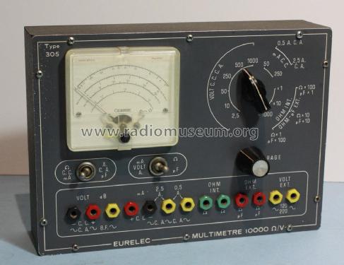 Multimetre 10000 Ohm/Volt 305; Eurelec - Institut (ID = 2633212) Equipment