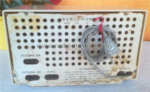 ES58; Europhon; Milano (ID = 3028301) Radio