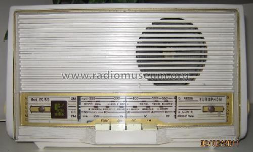 ES-59; Europhon; Milano (ID = 931206) Radio