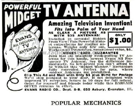 All Frequency TV Antenna ; Evans Radio Co.; (ID = 1016119) Antena