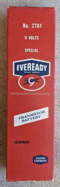 Transistor Radio Battery 2761; Ever-Ready/Eveready (ID = 2890283) A-courant