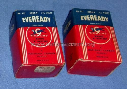 Nine Lives Radio A Battery No. 717 NEDA 9 7.5 Volts; Eveready Ever Ready, (ID = 2851285) Power-S