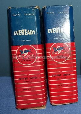 Nine Lives Radio B Battery No. 437 75 Volts; Eveready Ever Ready, (ID = 2851291) Strom-V