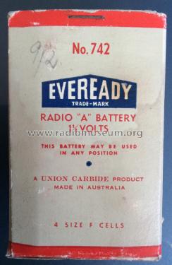 Radio A Battery 742; Eveready Ever Ready, (ID = 2926868) A-courant
