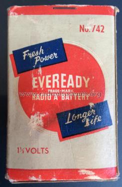 Radio A Battery 742; Eveready Ever Ready, (ID = 2926869) A-courant