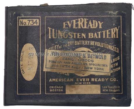 Tungsten Battery No. 734; Eveready Ever Ready, (ID = 2860291) Aliment.