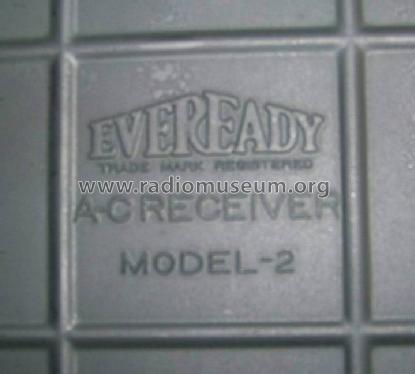 Eveready A-C Receiver Model 2; Eveready Ever Ready, (ID = 473862) Radio