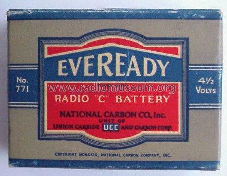 'C' Battery 771; Eveready Ever Ready, (ID = 614427) A-courant