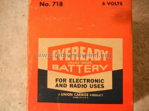 For Electronic And Radio Uses - 6 Volts 718; Eveready Ever Ready, (ID = 1736825) Aliment.