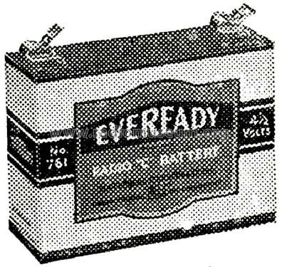 General Purpose Battery 761; Eveready Ever Ready, (ID = 477079) A-courant