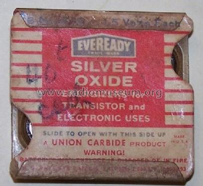 Silver Oxide - Energizers for Transistor and Electronic Uses - 1,5 Volts No. 376; Eveready Ever Ready, (ID = 1743547) Aliment.