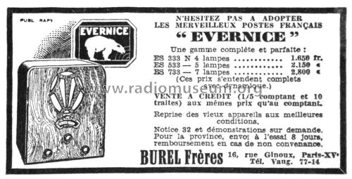 ES733; Evernice marque, (ID = 1954973) Radio