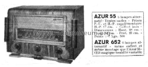 Azur 652; Evernice marque, (ID = 1956276) Radio