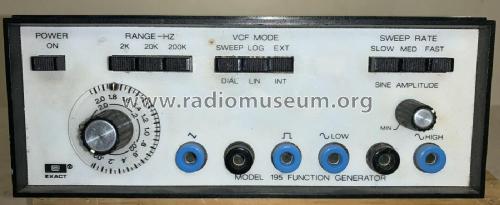 Function Generator 195; Exact Electronics (ID = 2761143) Equipment