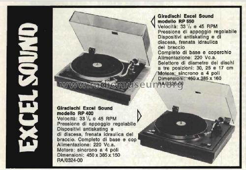 Stereo Turntable RP 400; Excel Sound (ID = 2499938) R-Player