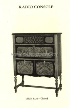 Radio Console R-26; Excello Products (ID = 1300363) Cabinet