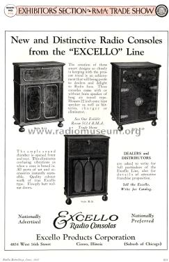 Radio Console R-28 ; Excello Products (ID = 1799028) Cabinet