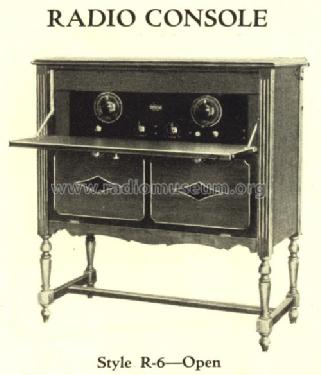 Radio Console R-6; Excello Products (ID = 1300329) Cabinet