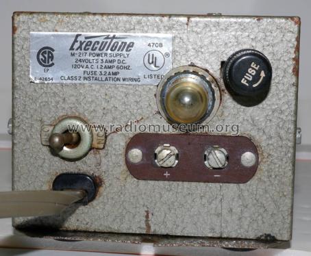 Power Supply M-217; Executone Inc.; New (ID = 2041211) A-courant