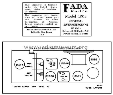 1005 ; Fada Radio & (ID = 2787126) Radio