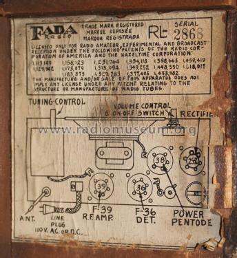 103 Fadalette Ch= RL; Fada Radio & (ID = 2179643) Radio