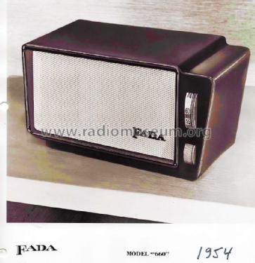 660E Deluxe ; Fada Radio & (ID = 1665046) Radio