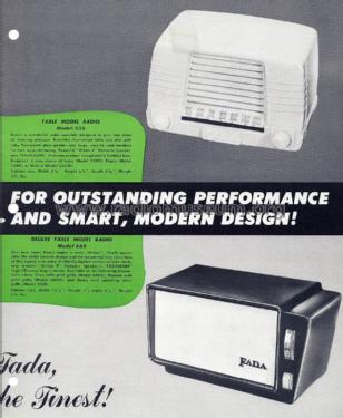 660E Deluxe ; Fada Radio & (ID = 1665047) Radio