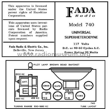 740 ; Fada Radio & (ID = 2944939) Radio