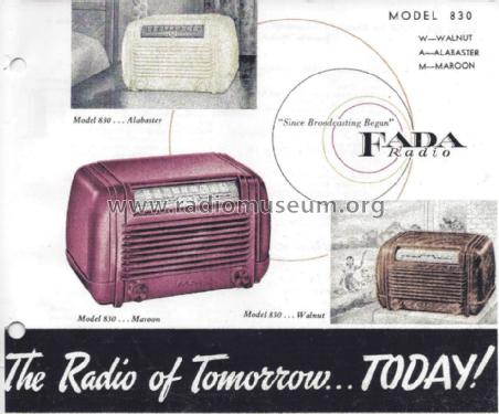 830A 'Fada-Scope' ; Fada Radio & (ID = 1665023) Radio