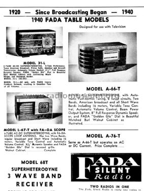 A-76-T ; Fada Radio & (ID = 1382794) Radio