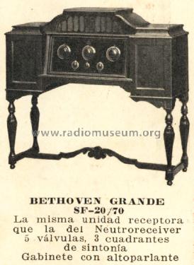 Beethoven Grande SF20-70; Fada Radio & (ID = 2722539) Radio