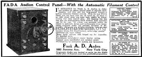Detector & Two-Step Audio Amplifier ; Fada Radio & (ID = 1281414) mod-pre26