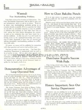 February 1927 FADA-SALES Radio Magazine ; Fada Radio & (ID = 1116208) Paper