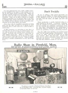 February 1927 FADA-SALES Radio Magazine ; Fada Radio & (ID = 1116218) Paper