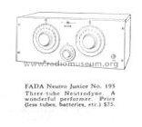 Neutro Jr. 195-A ; Fada Radio & (ID = 248468) Radio