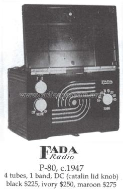 P80 ; Fada Radio & (ID = 1414534) Radio