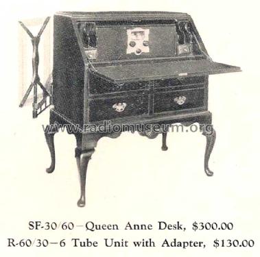 Queen Anne Desk SF-30/60 Ch= R-60; Fada Radio & (ID = 1114561) Radio