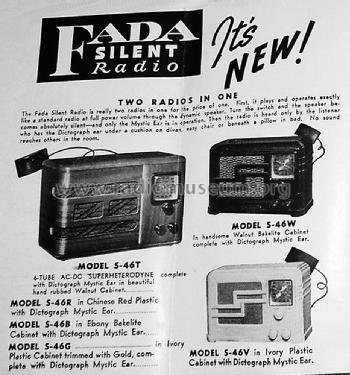 S-46V ; Fada Radio & (ID = 1626615) Radio